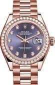 Rolex Datejust Ladies 279135rbr-0020 28 mm Everose Gold 