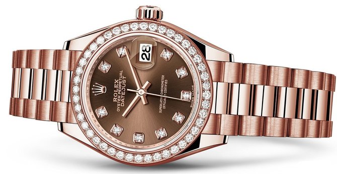Rolex 279135rbr-0017 Datejust Ladies 28 mm Everose Gold  - фото 2