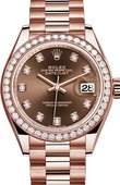 Rolex Datejust Ladies 279135rbr-0017 28 mm Everose Gold 