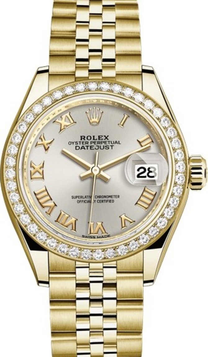 Rolex 279138rbr-0018 Datejust Ladies 28 mm Yelow Gold  - фото 1