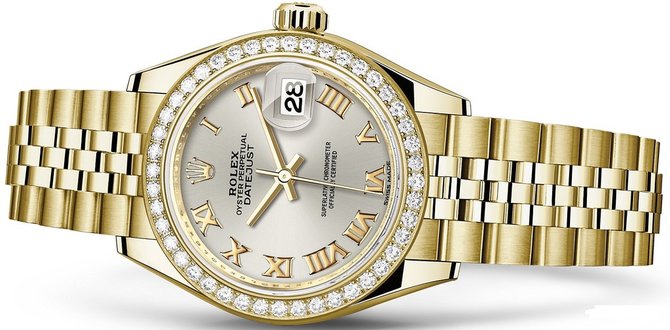 Rolex 279138rbr-0018 Datejust Ladies 28 mm Yelow Gold  - фото 2