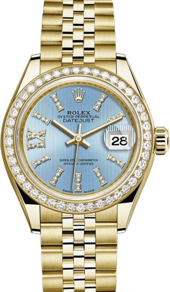 Rolex 279138rbr-0009 Datejust Ladies 28 mm Yelow Gold  - фото 1