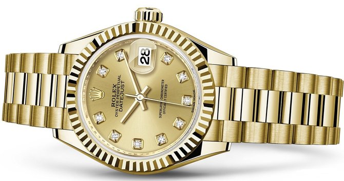Rolex 279178-0017 Datejust Ladies 28 mm Yelow Gold  - фото 2