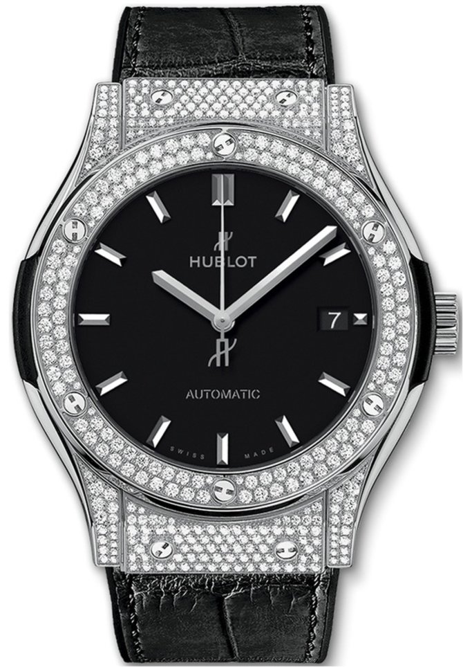 Hublot 565.NX.1171.LR.1704 Classic Fusion Titanium Pave