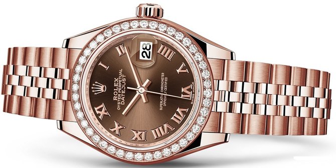 Rolex 279135rbr-0012 Datejust Ladies 28 mm Everose Gold  - фото 2