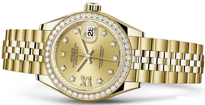 Rolex 279138rbr-0007 Datejust Ladies 28 mm Yelow Gold  - фото 2