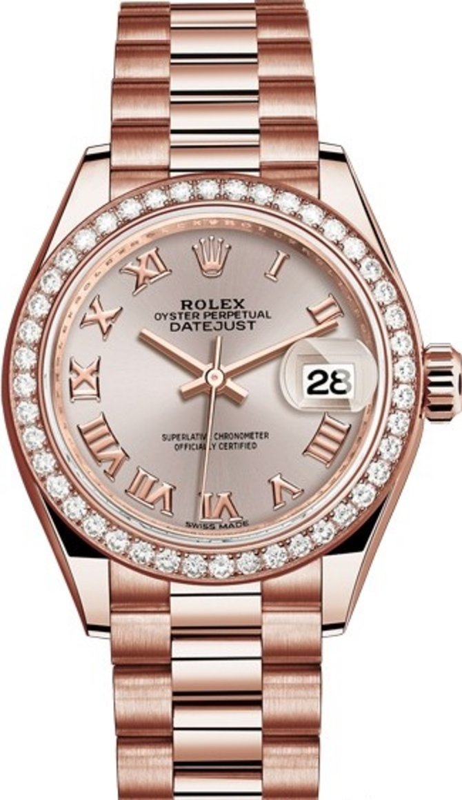 Rolex 279135rbr-0013 Datejust Ladies Everose Gold  - фото 1