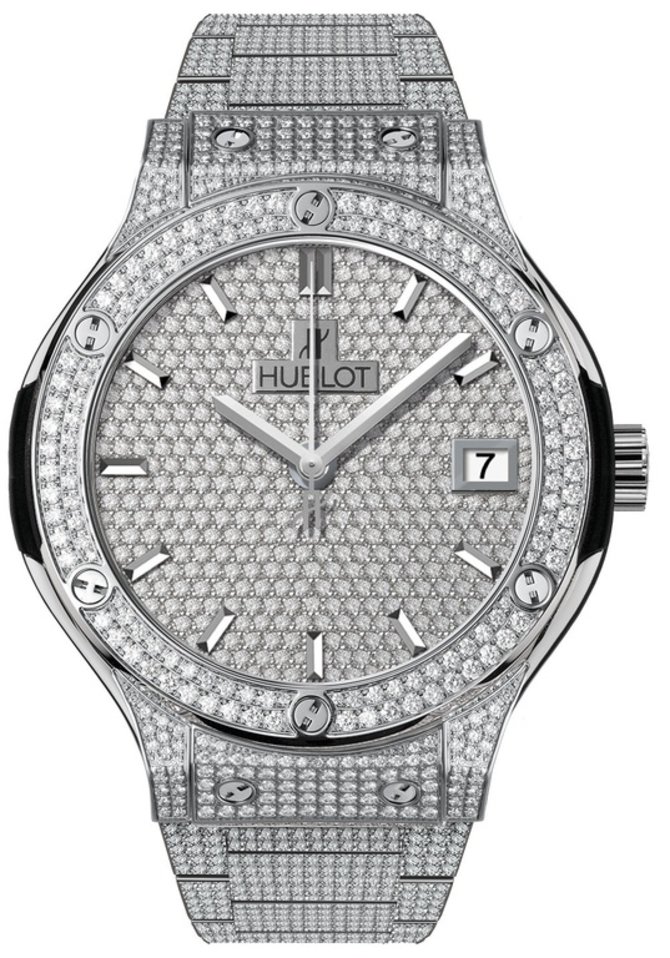 Hublot 565.NX.9010.NX.3704 Classic Fusion Titanium Full Pave