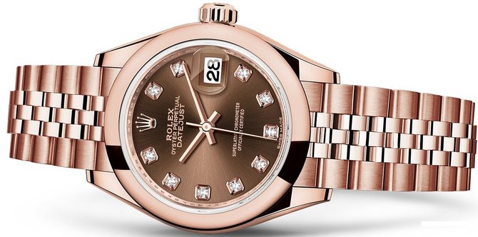 Rolex 279165-0016 Datejust Ladies 28 mm Everose Gold  - фото 2