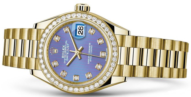 Rolex 279138rbr-0027 Oyster Perpetual 28 mm Yelow Gold  - фото 2