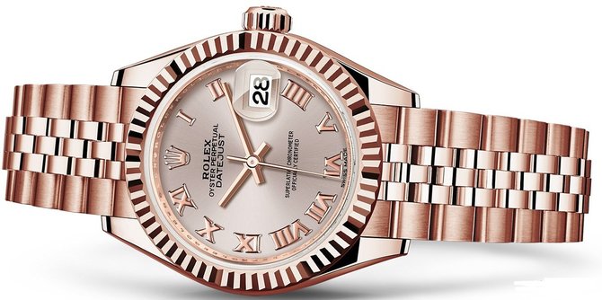 Rolex 279175-0012 Datejust Ladies 28 mm Everose Gold  - фото 2