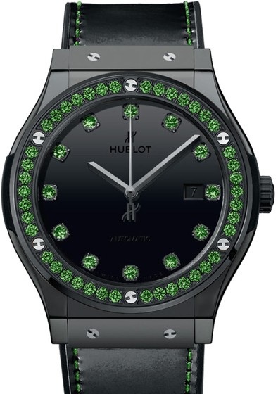 542.CS.1210.VR.1222 Hublot Shiny Ceramic Green Classic Fusion