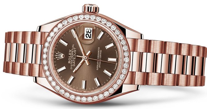 Rolex 279135rbr-0005 Datejust Ladies 28 mm Everose Gold  - фото 2