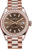 Rolex Datejust Ladies 279135rbr-0005 28 mm Everose Gold 
