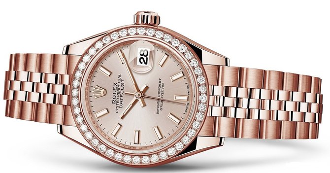 Rolex 279135rbr-0007 Datejust Ladies 28 mm Everose Gold  - фото 2
