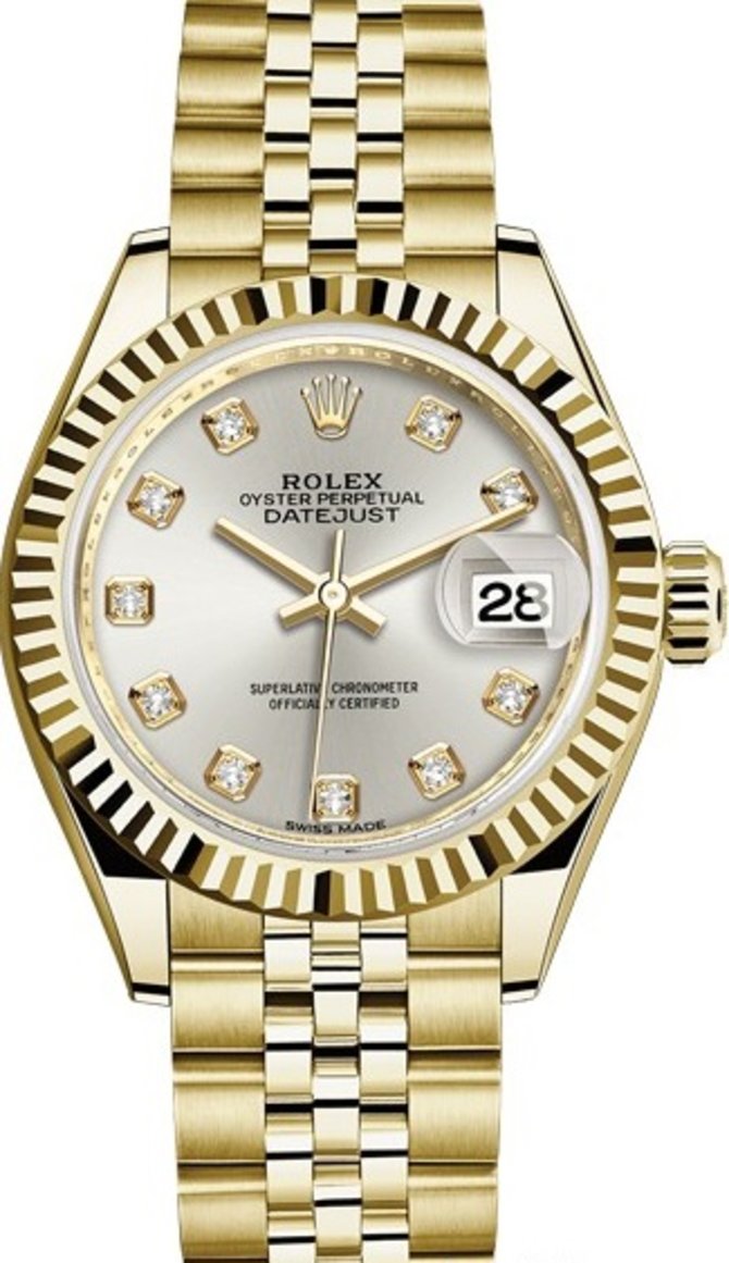 Rolex 279178-0016 Datejust Ladies 28 mm Yelow Gold  - фото 1