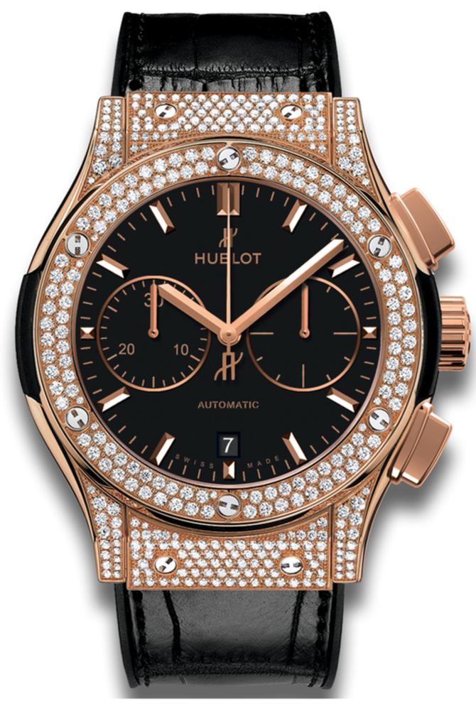 Hublot 521.OX.1181.LR.1704 Classic Fusion Chronograph King Gold Pave