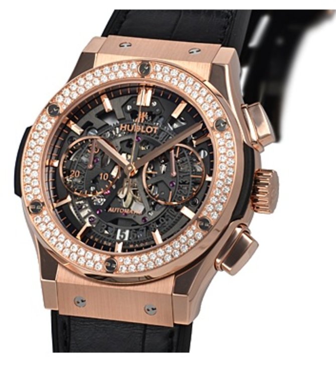 Hublot 525.OX.0180.LR.1104 Classic Fusion Chronograph King Gold Diamond - фото 2