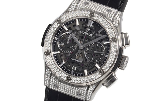 Hublot 525.NX.0170.LR.1704 Classic Fusion Chronograph Titanium Pave - фото 2