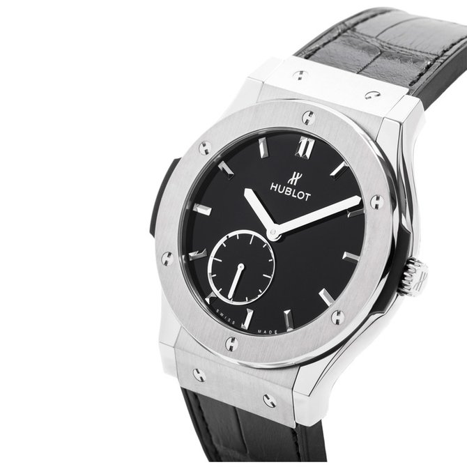 Hublot 545.NX.1270.LR Classic Fusion Ultra-Thin Titanium Black Shiny Dial - фото 2