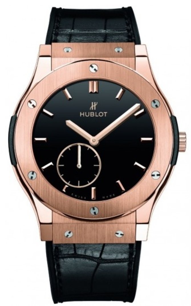 Hublot 545.OX.1280.LR Classic Fusion Ultra-Thin Titanium Black Shiny Dial