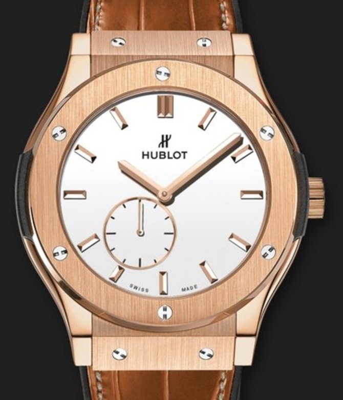Hublot 545.OX.2210.LR Classic Fusion Ultra-Thin Gold White Shiny Dial - фото 2