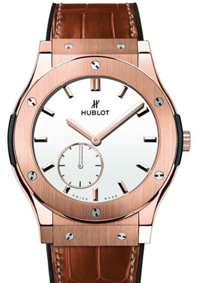 Hublot 545.OX.2210.LR Classic Fusion Ultra-Thin Gold White Shiny Dial - фото 1