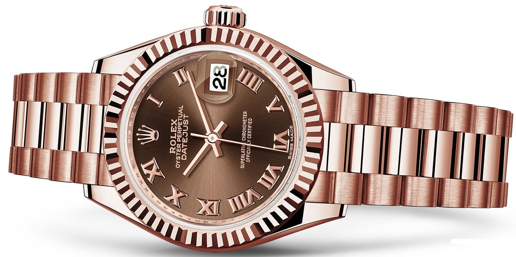 279175-0014 Rolex 28 mm Everose Gold  Datejust Ladies