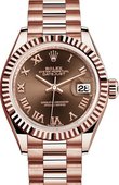 Rolex Datejust Ladies 279175-0014 28 mm Everose Gold 