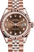 Rolex Datejust Ladies 279175-0010 28 mm Everose Gold 