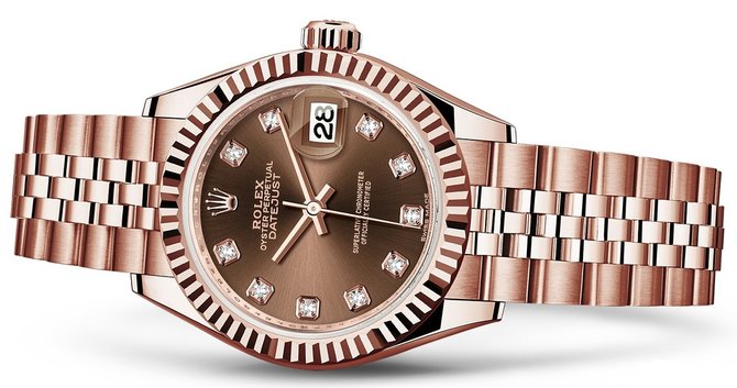 Rolex 279175-0010 Datejust Ladies 28 mm Everose Gold  - фото 2