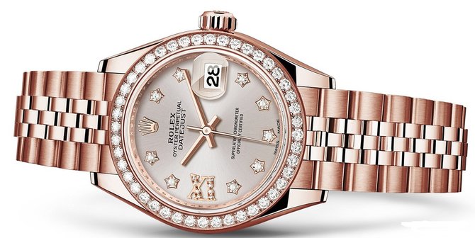 Rolex 279135rbr-0004 Datejust Ladies 28 mm Everose Gold  - фото 2
