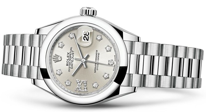 Rolex 279166-0001 Datejust Ladies 28 mm Platinum - фото 2