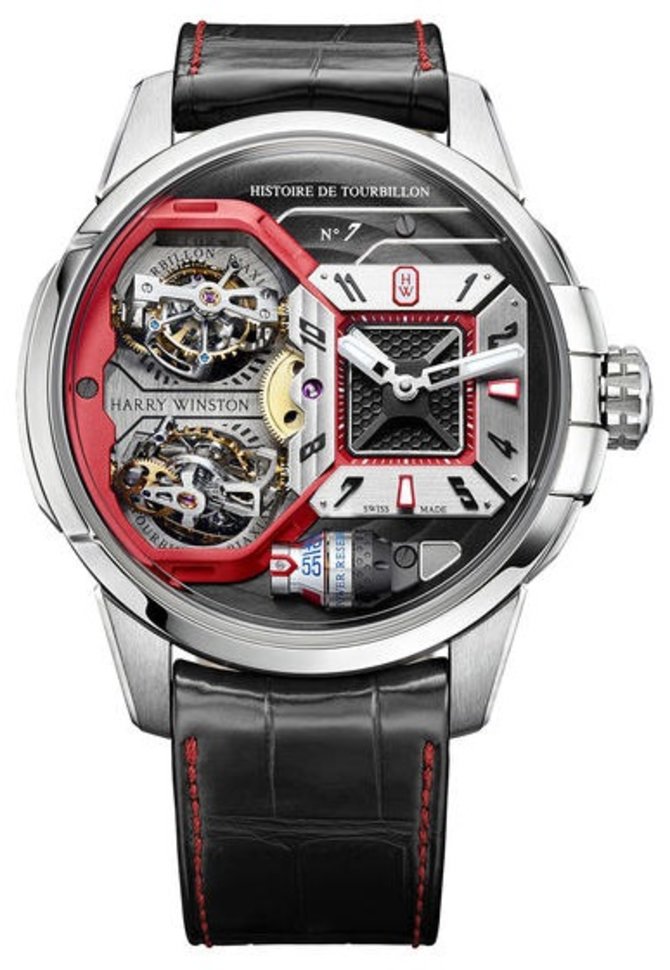 Harry Winston Histoire De Tourbillon 7 Red Ocean White Gold