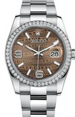 Rolex Часы Rolex Datejust 116244-0037 Steel and White Gold Pink Waves Diamond Dial