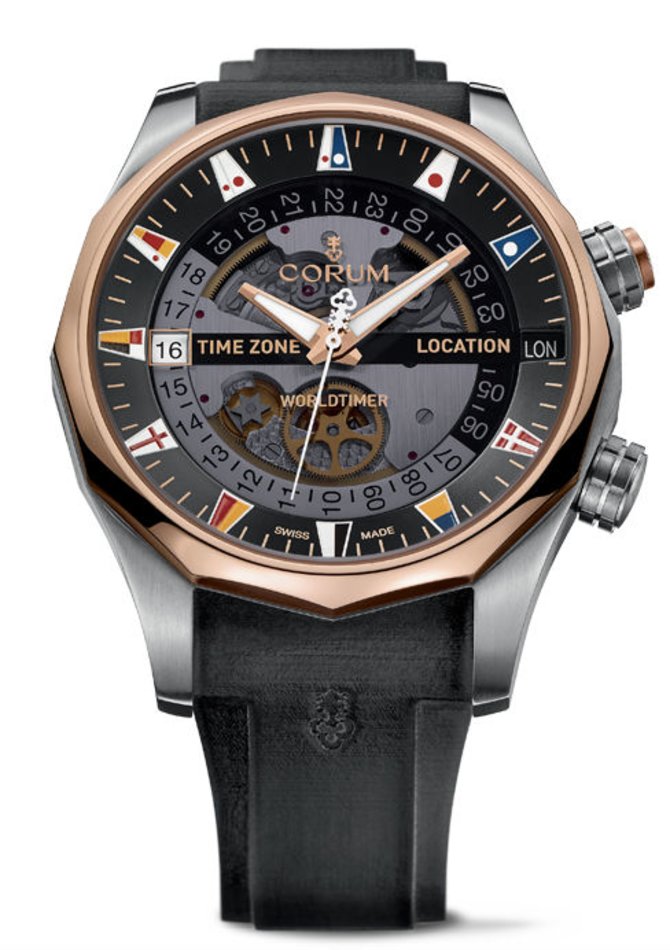 Corum A637/02743 - 637.101.05/F371 AN01 Admirals Cup Legend Worldtimer - фото 1