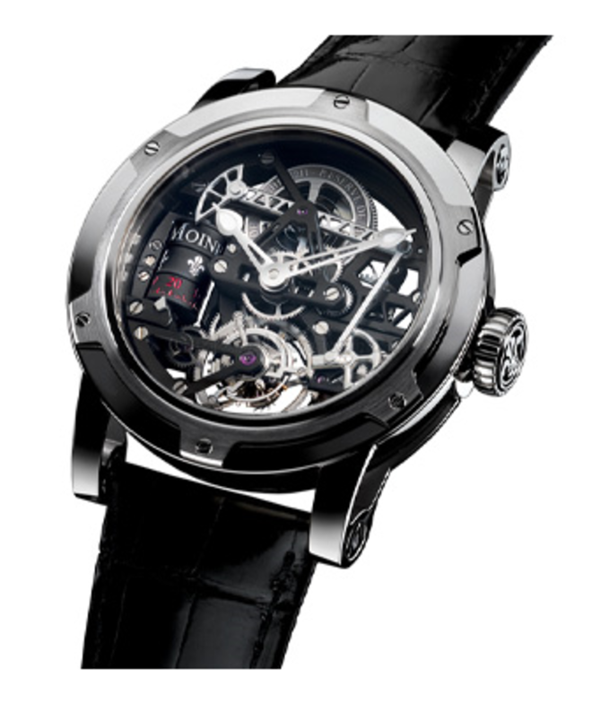 Louis Moinet Black Gold Derrick Tourbillon Limited Editions White Gold - фото 1