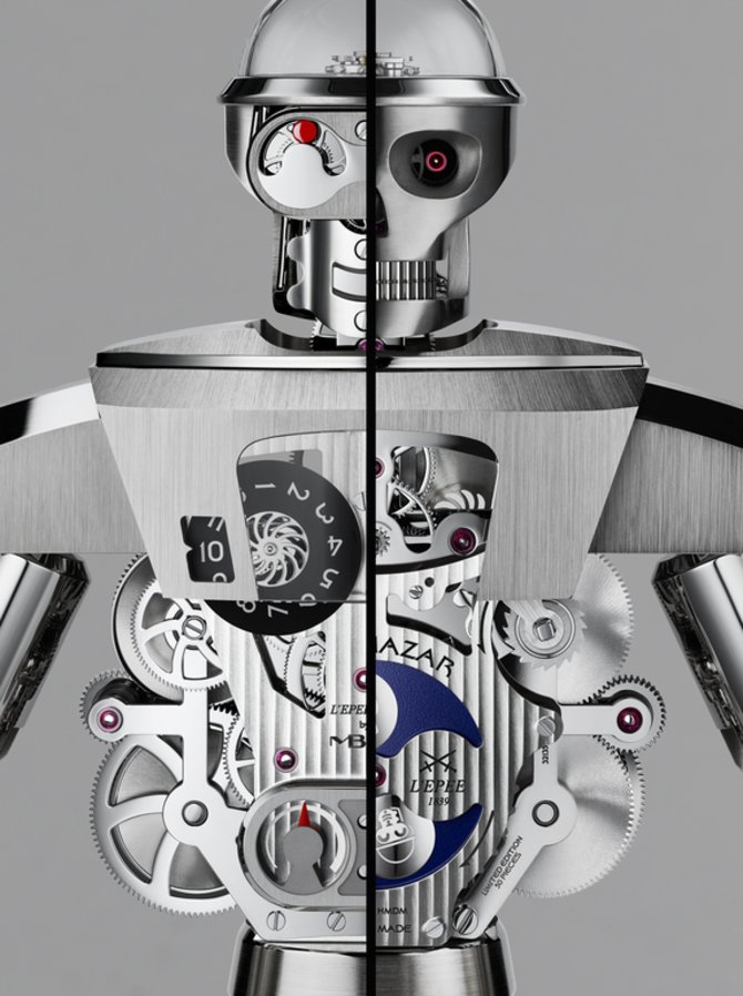MB&F 50.6803/401 Perfomance Art Balthazar Blue Robot Clock - фото 2
