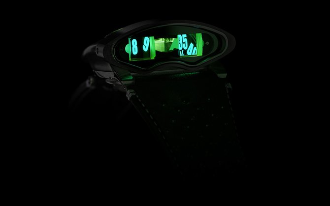 MB&F 57.STGB Perfomance Art HMX Black Badger Radar Green - фото 3