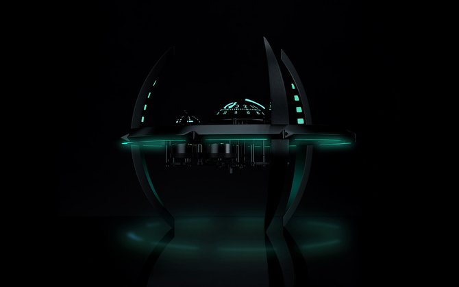 MB&F 50.6801/401 Perfomance Art Starfleet Machine Black Badger Radar Green - фото 2