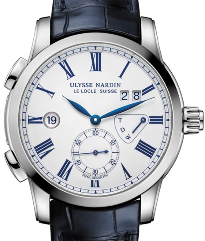 Ulysse Nardin 3243-132/E0 Classico Dual Time 42 mm Manufacture - фото 3