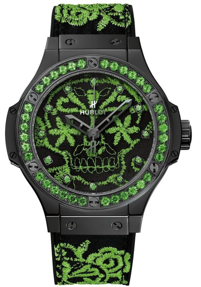 Hublot 343.CG.6590.NR.1222 Big Bang 41mm Ladies Broderie Skull
