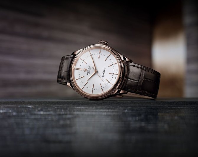 Rolex 50505 white lacquer dial Cellini Time Everose Gold - фото 2