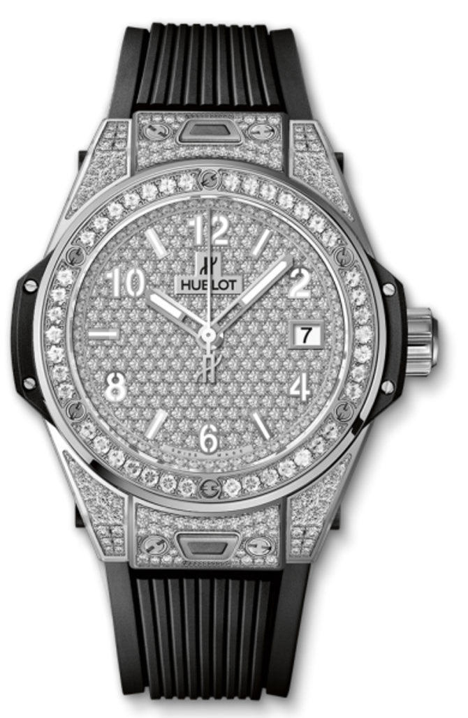 Hublot 465.SX.9010.RX.1604 Big Bang One Click 39 mm One Click Steel Full Pavé