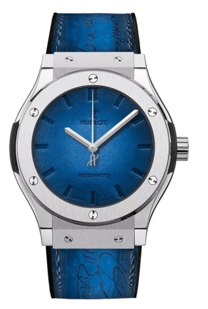 Hublot 511.NX.050B.VR.BER16 Classic Fusion Berluti Scritto Blue - фото 1