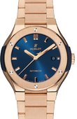 Hublot Classic Fusion 585.OX.7180.OX Bracelet Blue King Gold