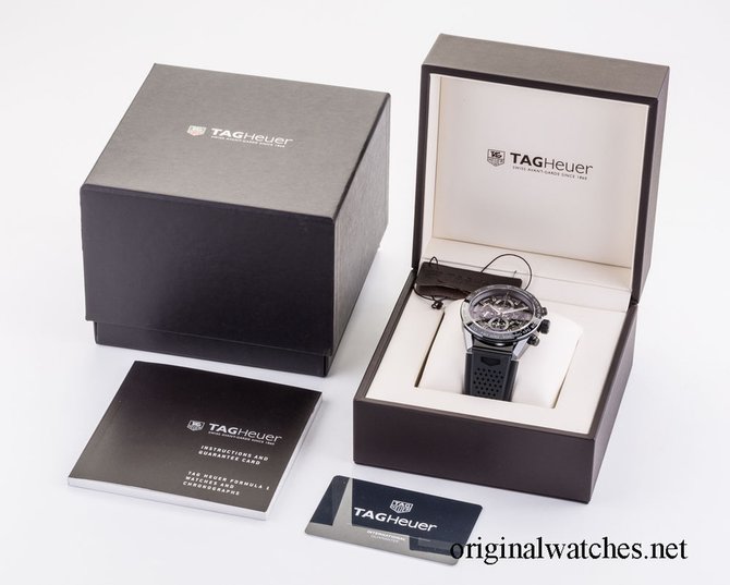 Tag Heuer CAR2A90.FT6071 Carrera Calibre Heuer 01 Automatic Chronograph 45 mm  - фото 4