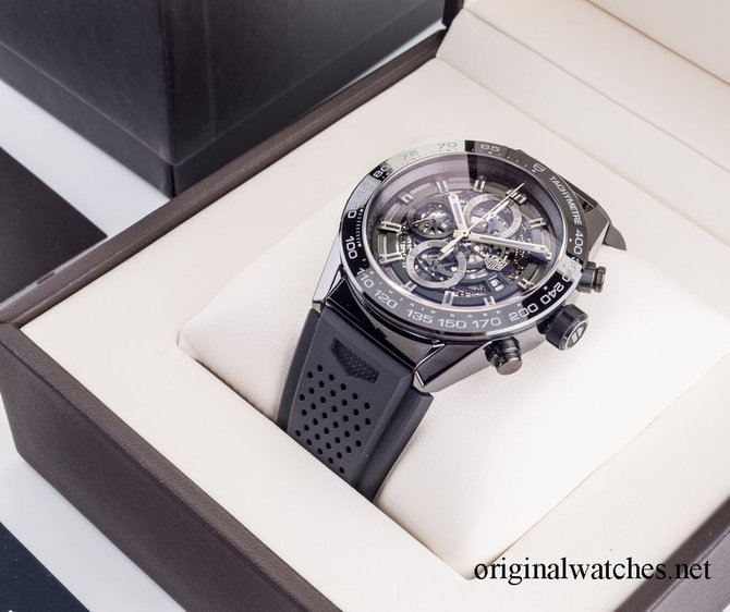 Tag Heuer CAR2A90.FT6071 Carrera Calibre Heuer 01 Automatic Chronograph 45 mm  - фото 5