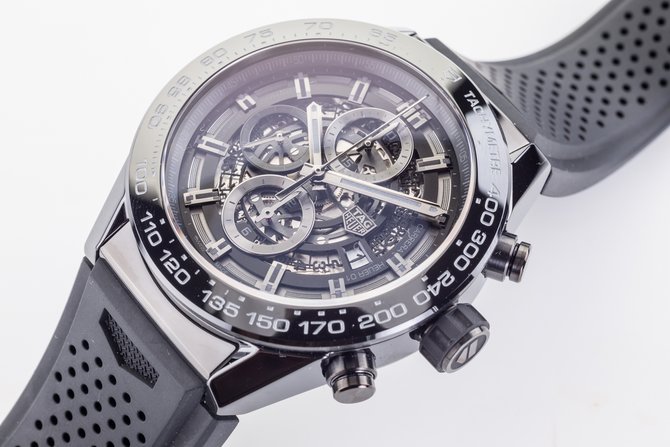 Tag Heuer CAR2A90.FT6071 Carrera Calibre Heuer 01 Automatic Chronograph 45 mm  - фото 17