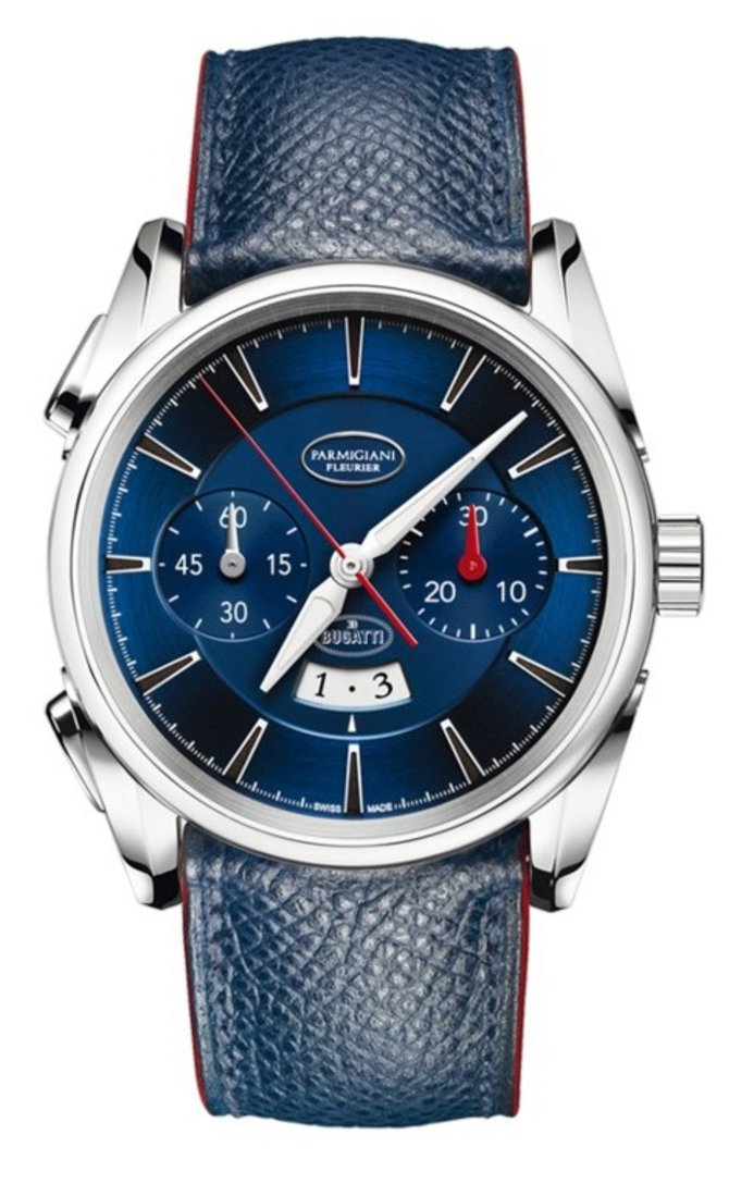Parmigiani Fleurier PFC3293400600HE3132 Bugatti Aerolithe Strap Watch Blue